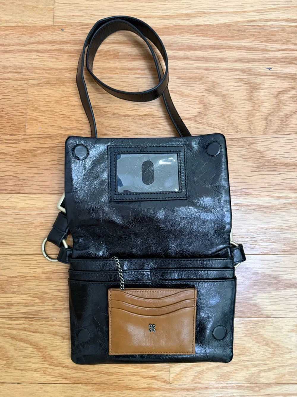 HOBO Winn Belt Bag/ Crossbody in black, +*card case LIKE NEW